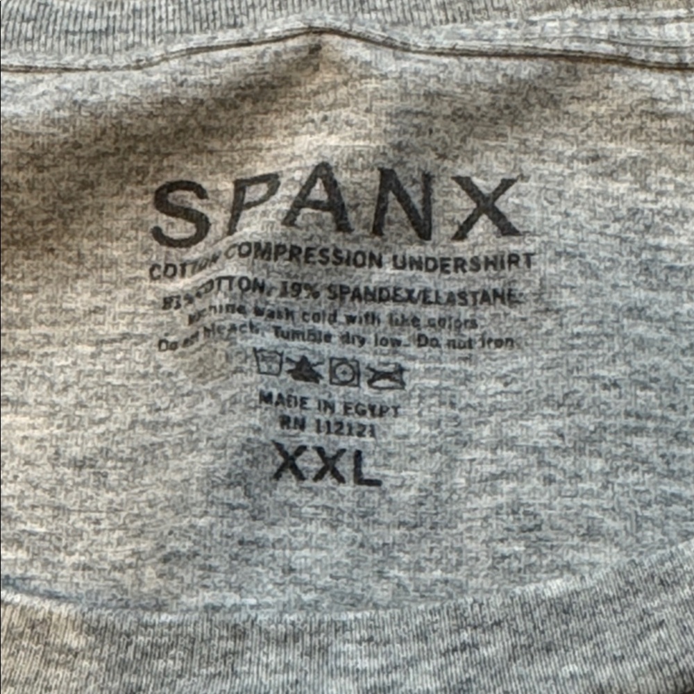 Spanx | Cotton Compression Undershirt in Gray Siz… - image 3